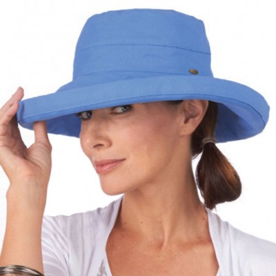 's Protective Big Brim Cotton Hat  Periwinkle Blue 16698286831 eb-06805387